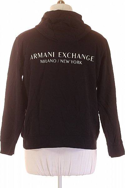 ARMANI Pánská Mikina Černá Second hand Vel. XL | ARMANI | obrázek 3