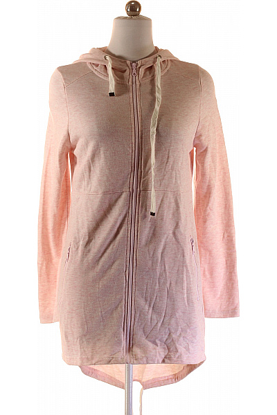 FISHERFIELD Dámská prodloužená mikina s kapucí na zip růžová Vel. L | FISHERFIELD | obrázek 2