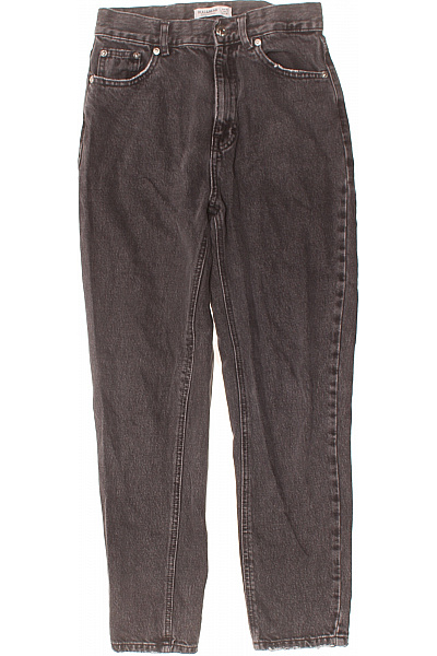 PULL&BEAR Boyfriend Dámské Džíny Černé Vel. 36