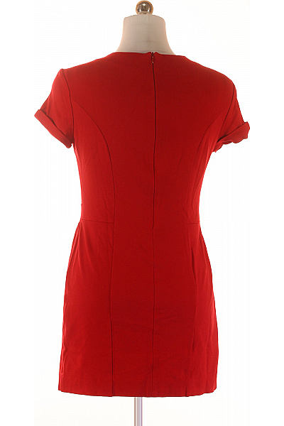 MANGO Červené mini šaty s krátkým rukávem a nárameníky Velikost l | MANGO | obrázek 2