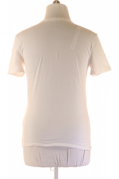 Jednoduché Pánské Tričko s Krátkým Rukávem Bavlněné Bílé LACOSTE | LACOSTE | obrázek 3