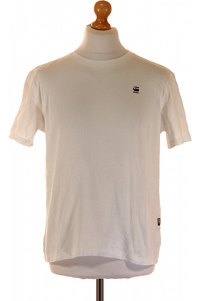 G-Star Dámské bílé tričko s krátkým rukávem basic jednobarevné s kulatým výstřihem Velikost l | G-Star | obrázek 2