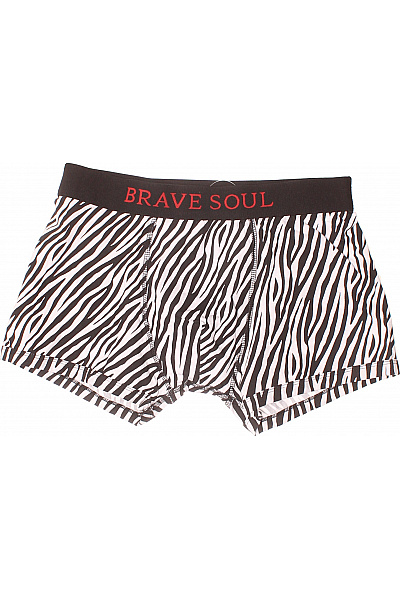 Pánské Spodní Prádlo Černobílé BRAVE SOUL Vel. M