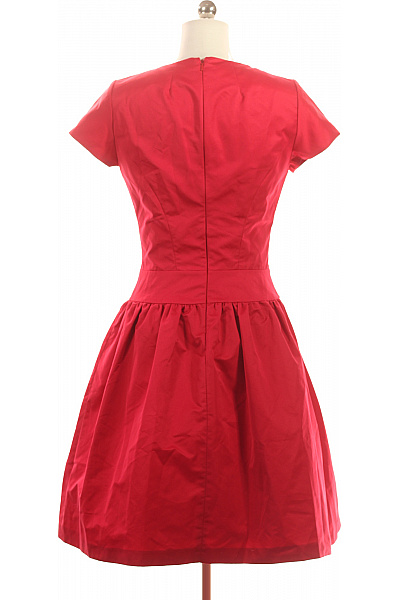 Reiss Červené dámské šaty krátký rukáv kolové retro na párty Velikost S | Reiss | obrázek 2