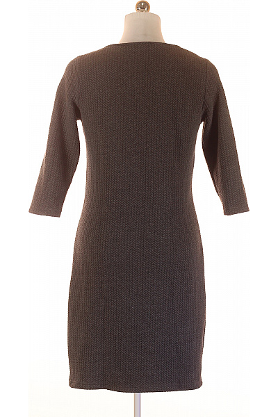 ONLY Dámské tmavě šedé úpletové šaty pouzdrové s dlouhým rukávem Velikost m | ONLY | obrázek 2