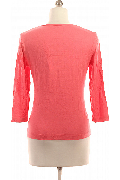 Dámské tričko korálové s 3/4 rukávem a vázáním Vel. S | Unimoda | obrázek 3