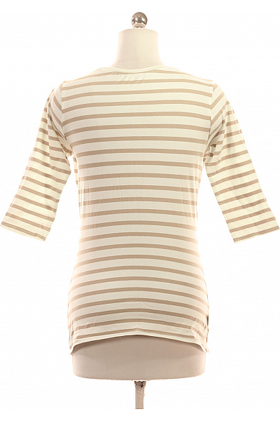 Dámské kojící tričko pruhované béžové s tříčtvrtečním rukávem Velikost XS | Unimoda | obrázek 2