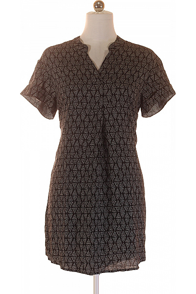 HM  Černobílé letní šaty krátké vzorované tunikové na denní nošení Vel. 36 | HM  | obrázek 2