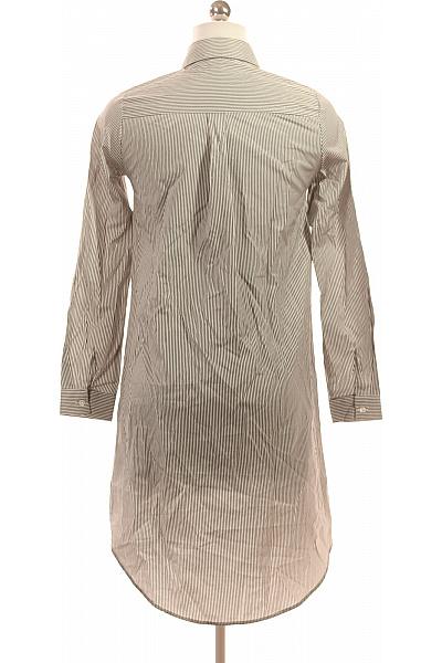 Dámské košilové šaty dlouhé proužkované s dlouhým rukávem Vel. 36 | Unimoda | obrázek 2