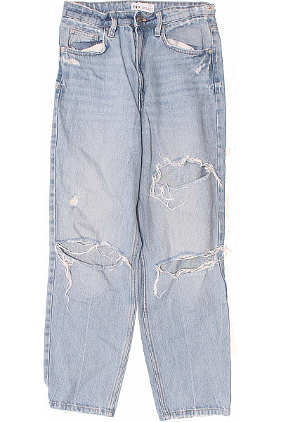 ZARA Dámské Džíny Modré Second Hand Vel. 36