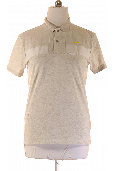 Pánské Tričko S Límečkem Šedé Hugo Boss Vel. L