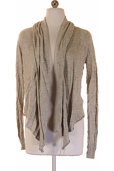 HM  Dámský kardigan šedý žebrovaný volný lehký jarní Velikost XS | HM  | obrázek 2