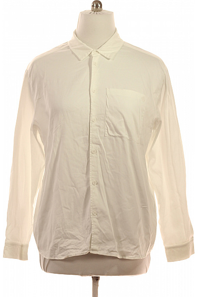 ELIAS RUMELIS Pánská Bílá Košile Dlouhý Rukáv Ležérní Business Regular Fit Jednobarevné Vel. XXL | ELIAS RUMELIS | obrázek 2