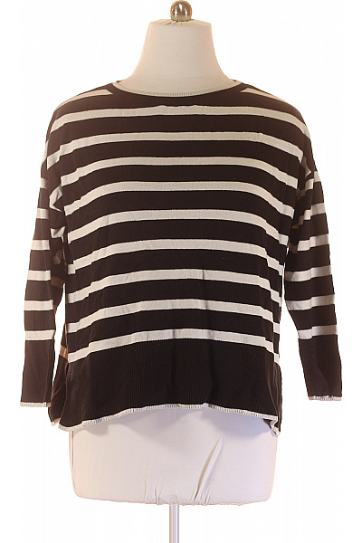 Dámský Pulovr Černobílý Second Hand Vel. 44