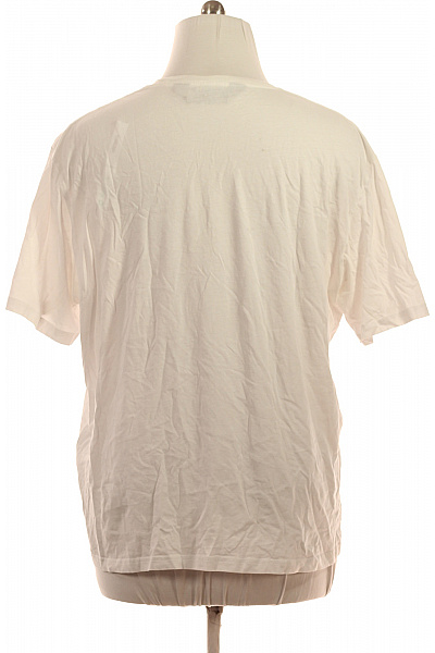 Just Cavalli Pánské bílé tričko s krátkým rukávem a zlatým černým nápisem Velikost xxl | Just Cavalli | obrázek 3