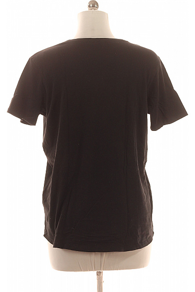 Amisu Dámské Tričko s Potiskem Černé Second hand Vel. M | Amisu | obrázek 3