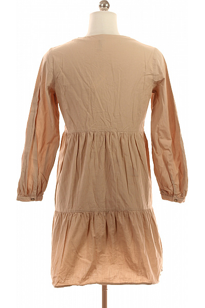 Košilové  Šaty Béžové Vel. 34 | HM  | obrázek 3