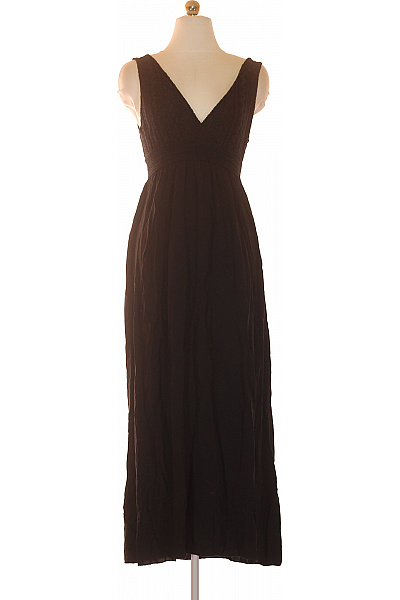 ZAUBERSTERN Dámské Dlouhé šaty Bez Rukávů Elegantní černé Velikost S