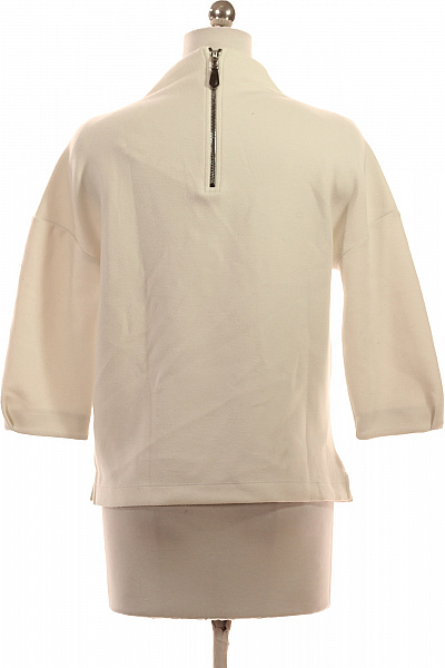 s.OLIVER Dámské tričko krémové se stojáčkem basic oversize s tříčtvrtečním rukávem Vel. 32 | s.OLIVER | obrázek 2