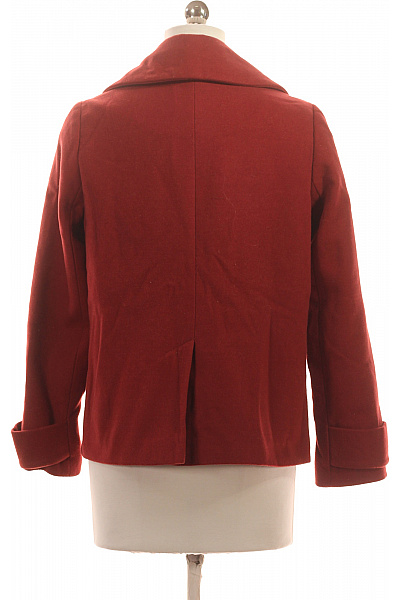 Dámský Kabát Červený Miss Selfrdige Second hand Vel.  34 | Miss Selfrdige | obrázek 3