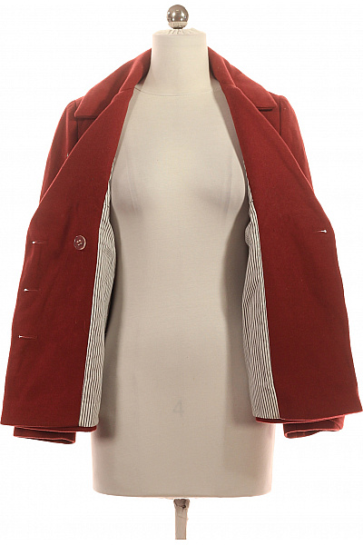 Dámský Kabát Červený Miss Selfrdige Second hand Vel.  34 | Miss Selfrdige | obrázek 4