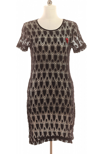 DESIGUAL  Šaty s Krajkou Černobílé Second hand Vel. 40 | DESIGUAL | obrázek 2