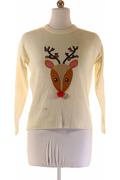 BRAVE SOUL Dámský Svetr Vánoční Béžový