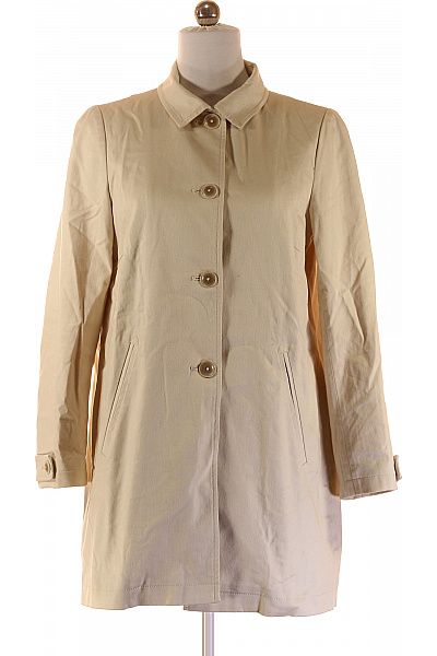 Marc O´Polo Bavlněný béžový klasický elegantní jarní podzimní dlouhý kabát Vel. 42 | Marc O´Polo | obrázek 2