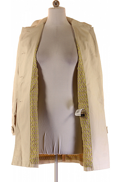 Marc O´Polo Bavlněný béžový klasický elegantní jarní podzimní dlouhý kabát Vel. 42 | Marc O´Polo | obrázek 4