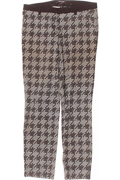 Dámské Kalhoty Rovné Černobílé MORE & Second hand Vel. 34 | MORE & MORE | obrázek 2