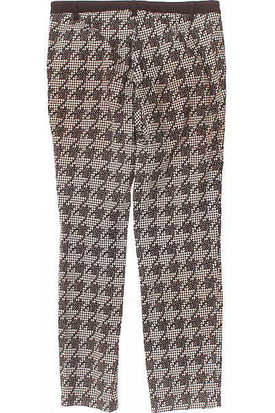 Dámské Kalhoty Rovné Černobílé MORE & Second hand Vel. 34 | MORE & MORE | obrázek 3