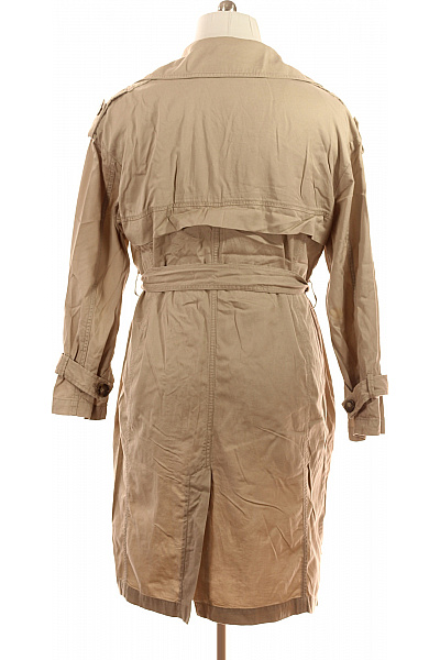 Esprit Dámský lyocellový trenčkot béžový dvouřadý s páskem klasický jarní podzimní Vel. L | Esprit | obrázek 2