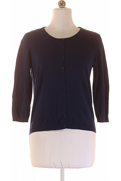 CAMAIEU Dámský bavlněný kardigan tmavě modrý propínací basic jarní Vel. L | CAMAIEU | obrázek 2