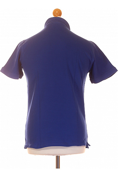 Pánské Tričko s Límečkem Modré VERSACE Second hand Vel. M | VERSACE | obrázek 3