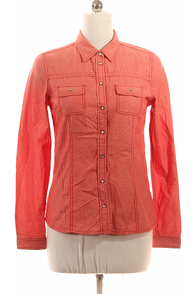 KENVELO Společenská Dámská Košile Červená Second hand Vel. M | KENVELO | obrázek 2
