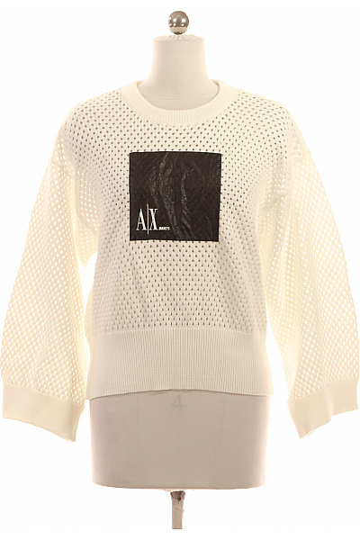 ARMANI Dámský Pulovr Bílý Second Hand Vel. XS