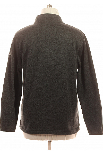 POLARINO Pánská tmavě šedá mikina na zip sportovní outdoor hřejivá Velikost 56/58 | POLARINO | obrázek 3