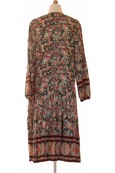 BODY FLIRT dámské šaty s dlouhým rukávem boho květované midi Vel. 46 | BODY FLIRT | obrázek 3