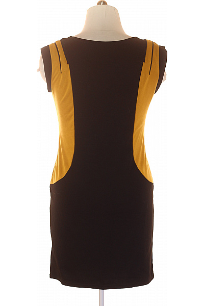 Tričkové  Šaty Černé Vel. 46 | Unimoda | obrázek 3