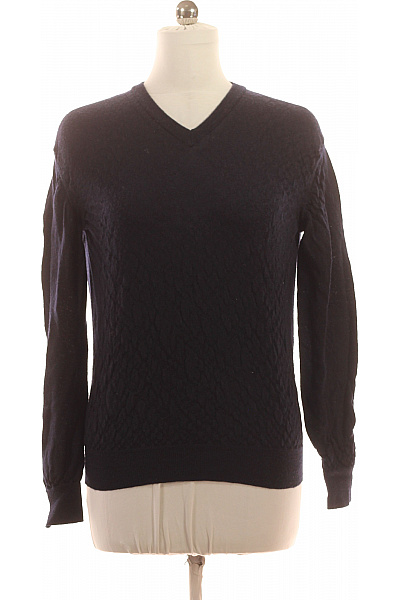 Dámský Svetr Vlněný Modrý Vel. M | MAX TONSO CASHMERE | obrázek 2