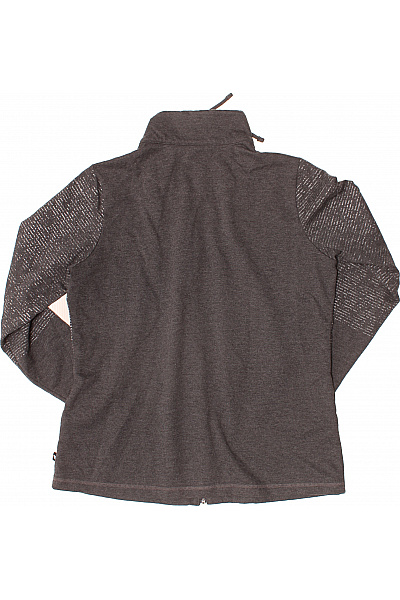 LAURA KENT Dámská rozepínací mikina hnědá s potiskem a kamínky Vel. DE 42 | LAURA KENT | obrázek 3