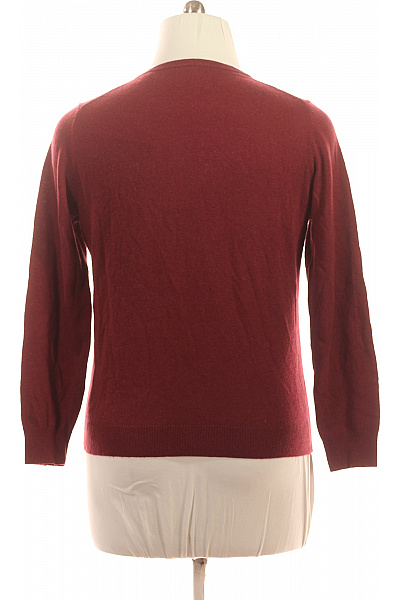 GANT Pánský bordó pulovr s výstřihem do V žebrovaný basic Velikost L | GANT | obrázek 2