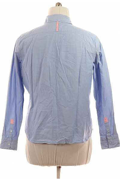 Marie Lund Dámská bavlněná modrá košile s dlouhým rukávem elegantní vypasovaná Velikost 46 | Marie Lund | obrázek 3