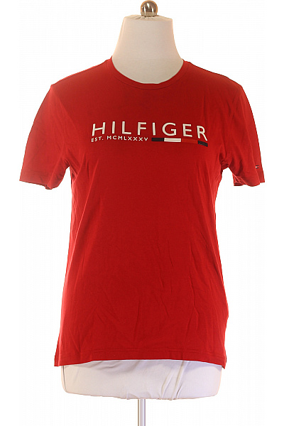 Pánské Tričko s Potiskem Červené TOMMY HILFIGER Vel. L | TOMMY HILFIGER | obrázek 2