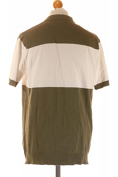 Pánské Tričko s Límečkem Zelené Vel. L | LAWRENCE GREY | obrázek 3