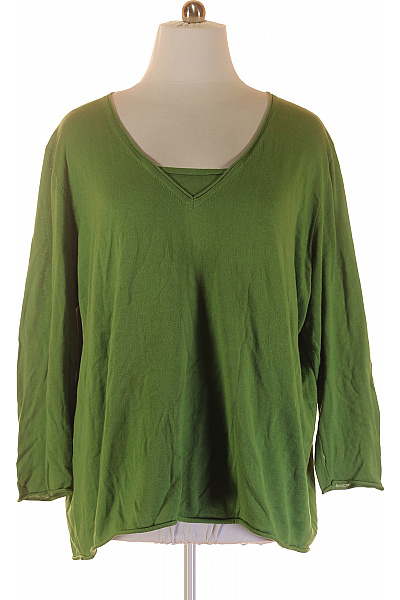 Sheego  Halenka Pletená Zelená Vel.  56/58