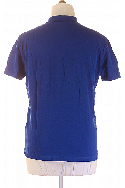 Pánské Tričko s Límečkem Modré LACOSTE Second hand Vel. XL | LACOSTE | obrázek 2