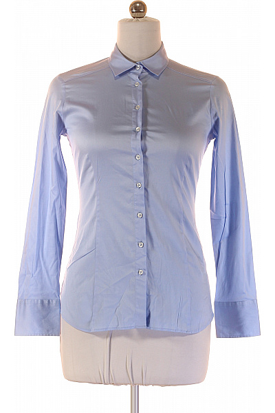 ETERNA Dámská bavlněná košile modrá elegantní vypasovaná s dlouhým rukávem Vel. 38 | ETERNA | obrázek 2