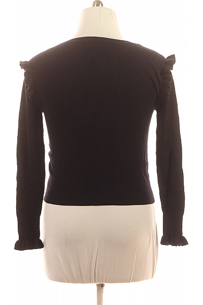 ZARA Dámský černý propínací kardigan s nabíranými rukávy elegantní Velikost L | ZARA | obrázek 3