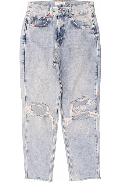 PULL&BEAR Dámské Džíny Modré Second Hand Vel. 38